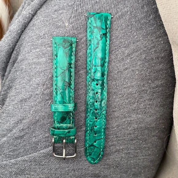 NWOT Michele leather watch strap Straps for Michele Watches – Panatime Watch Bands main image 4
